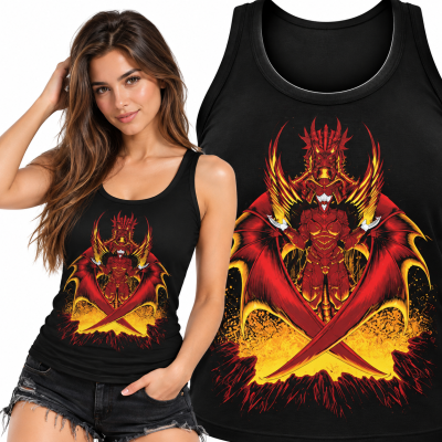 TANK TOP ŚMIESZNY   DAMSKI MAGMA DRAGON